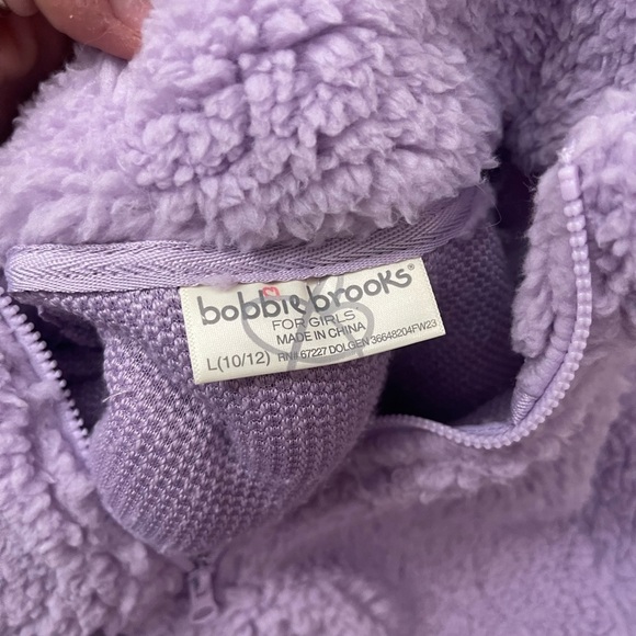 Girls Sherpa 1/4 Zip💜 - Picture 3 of 4